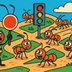 How Ants Organize Traffic