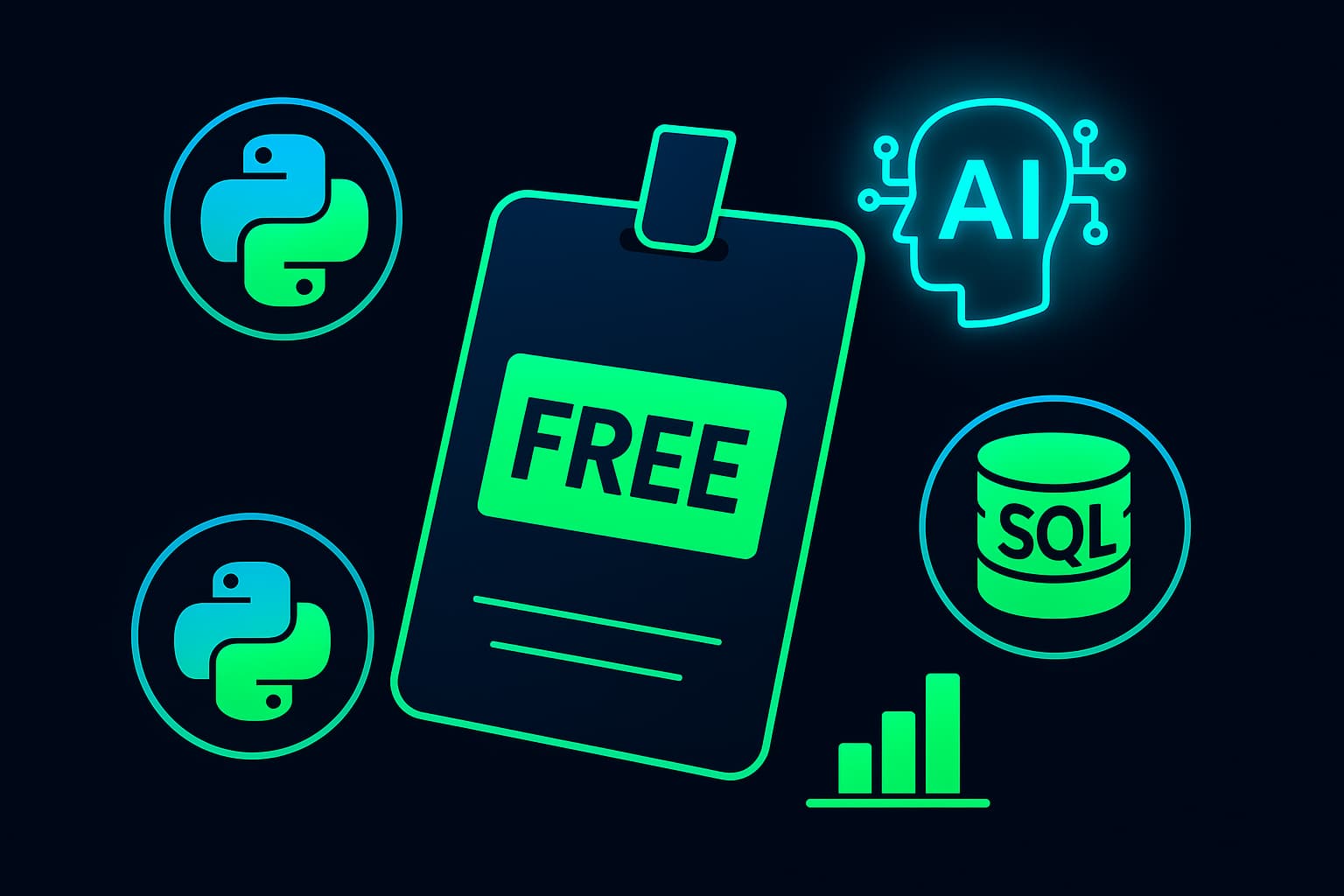 🤯 ¡Acceso GRATIS a 600 Cursos! Domina Python, IA y SQL sin tarjeta de crédito