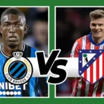Encuentro entre Club Brugge KV y Atlético de Madrid durante la ida de los Playoffs de la UEFA Champions League 2026.
