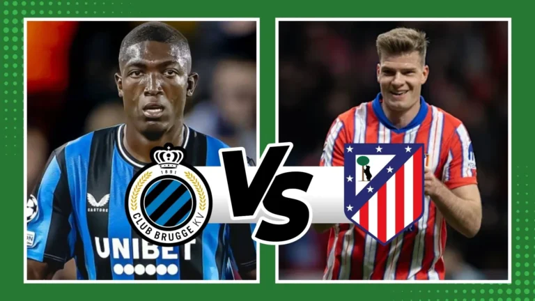 Encuentro entre Club Brugge KV y Atlético de Madrid durante la ida de los Playoffs de la UEFA Champions League 2026.